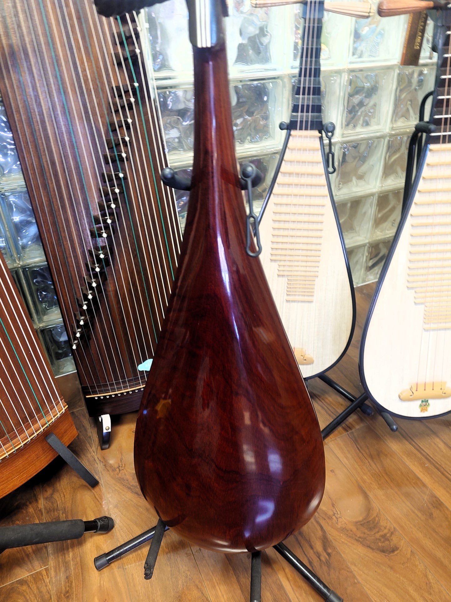 Dunhuang Collection Pipa Burmese Rosewood with Camel Bone