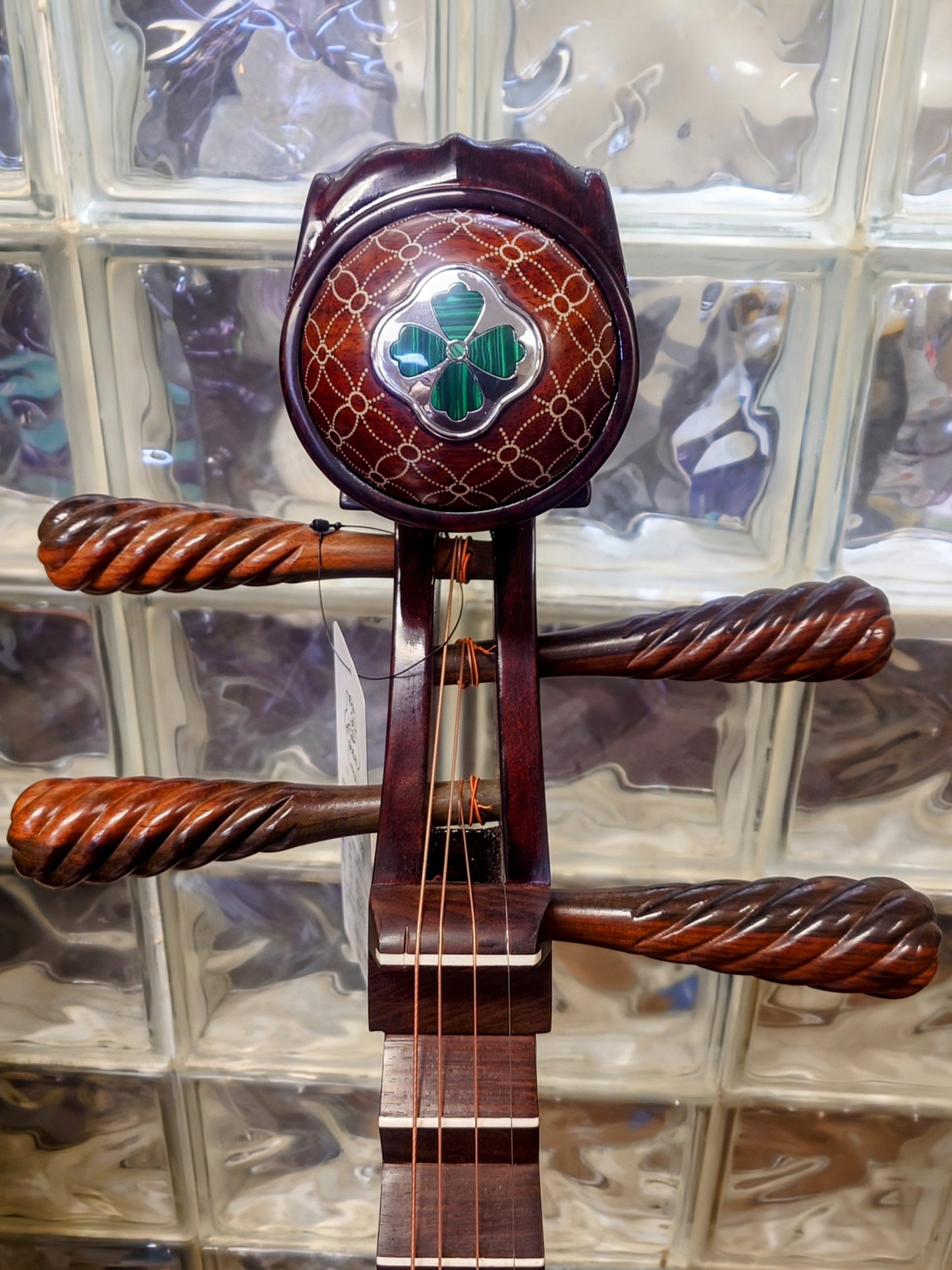 Dunhuang NAMM Show Collection Pipa Burmese Rosewood with Aged Rosewood Pegs