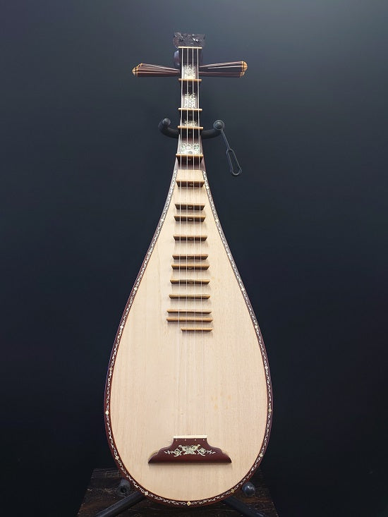 Dan Ty Ba with Inlay Vietanmese Lute Musical Instrument